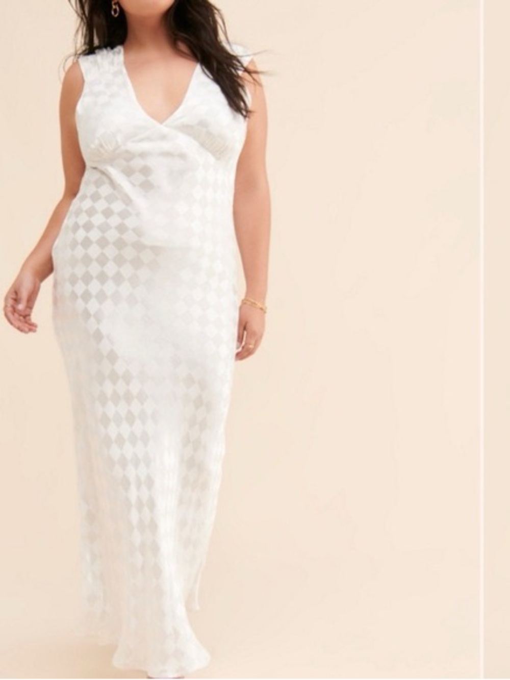 Jen’s Pirate Booty for free people Wavecrest White Checkered Dress
